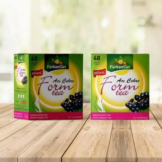 Furkan Sarı Acı Çehre Form Çayı 40 Lı