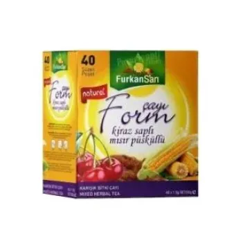Furkan Sarı Kiraz Saplı Çay 40 Lı