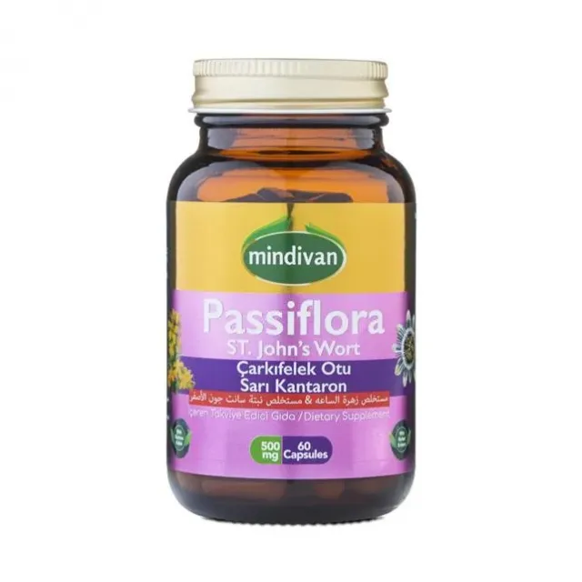 Mindivan Passiflora Kantaron 60 Kapsül 500 Mg