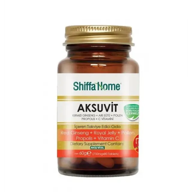 Shf Aksuvit Ginseng+royal Jel+pol.prop.cvit Tablet 80'li