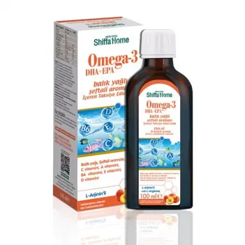 Shf Omega 3 Şeftali Aromalı Şurup 100 Ml