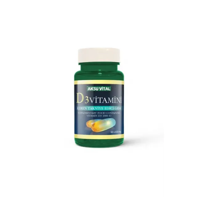 Aks Vitamin D3 60 Softgel 650mg