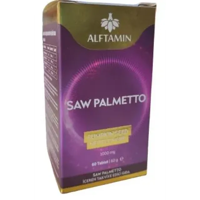 Alftamin Saw Palmetto İçeren  Tablet 60 Lı 1000 Mg