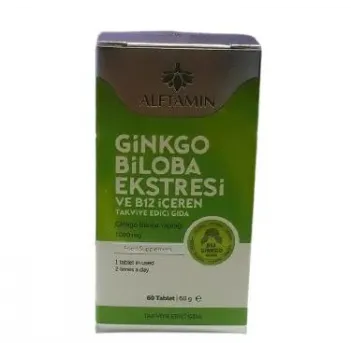 Alftamin Ginkgo Bloba Ektresi Ve B12  İçeren  Tablet 60 Lı 1000 Mg