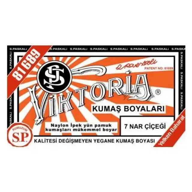 07 Kumaş Boyası Viktoria Nar Çiçeği