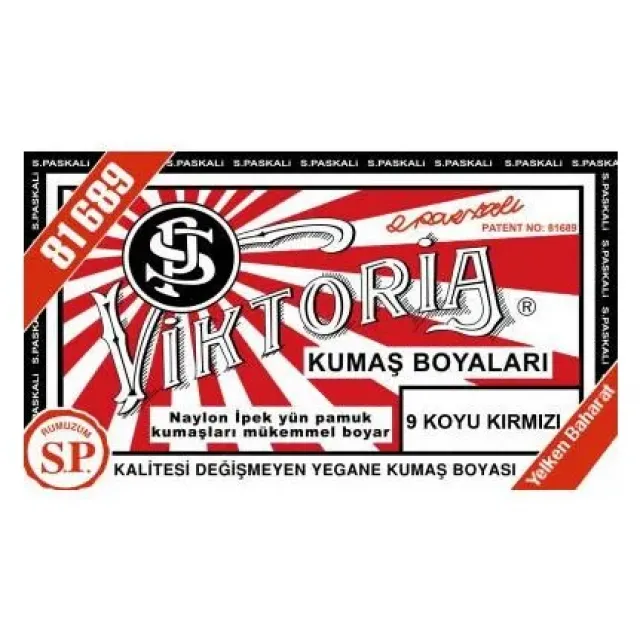 09 Kumaş Boyası Viktoria K.kırmızı