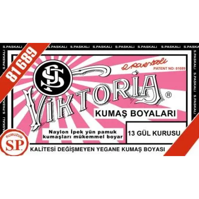 13 Kumaş Boyası Viktoria Gül Kurusu