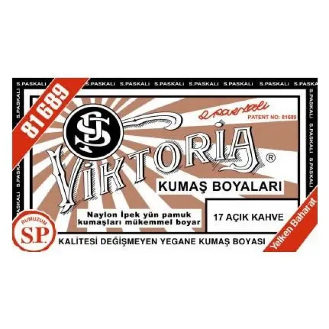 17 Kumaş Boyası Viktoria A. Kahve