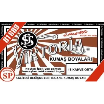 18 Kumaş Boyası Viktoria Orta Kahve