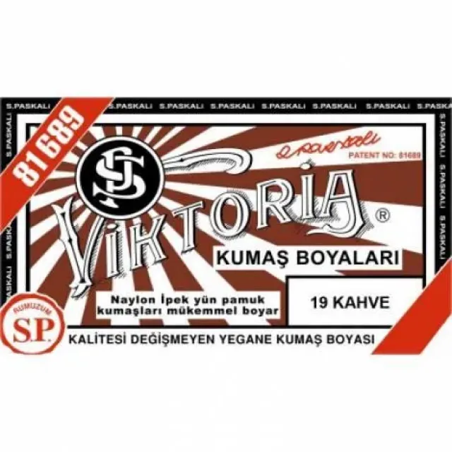 19 Kumaş Boyası Viktoria Kahve