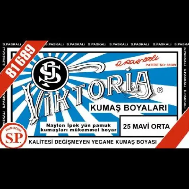 25 Kumaş Boyası Viktoria Mavi Koyu