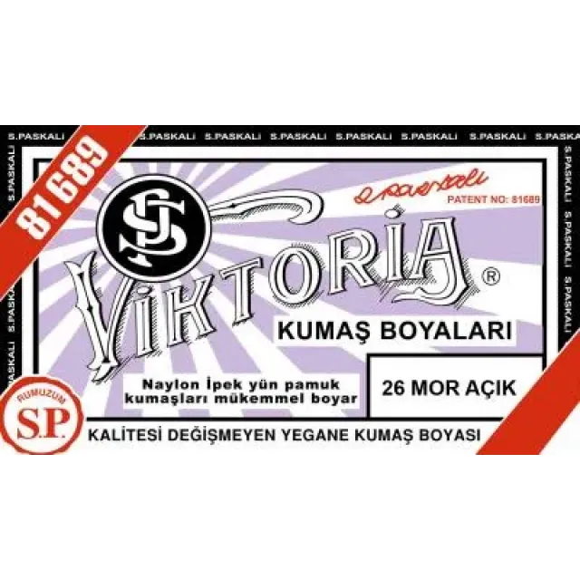 26 Kumaş Boyası Viktoria Mor Açık