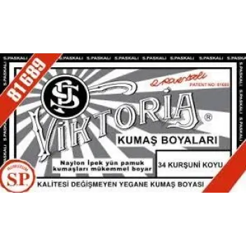 34 Kumaş Boyası Viktoria Kurşuni Koyu