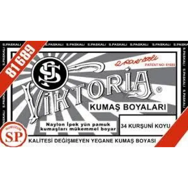 34 Kumaş Boyası Viktoria Kurşuni Koyu