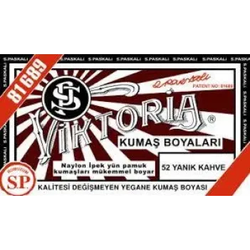 52 Kumaş Boyası Viktoria Yanık Kahve