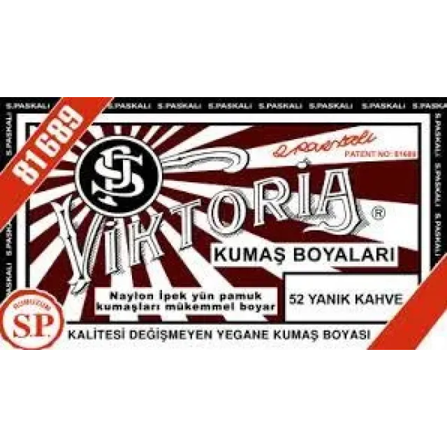 52 Kumaş Boyası Viktoria Yanık Kahve