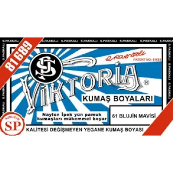 61 Kumaş Boyası Viktoria Blue Jean Mavi