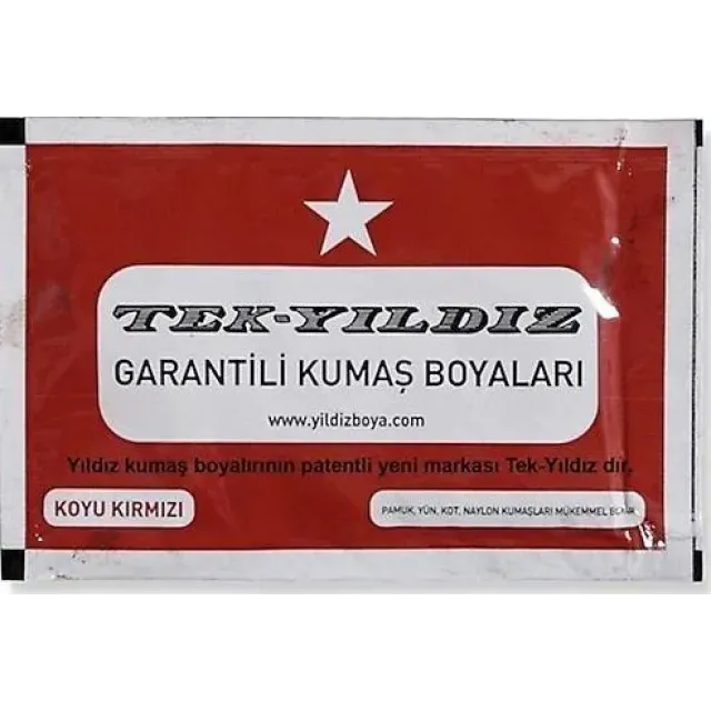 Tekyıldız Kumaş Boyası Koyu Kırmızı 09