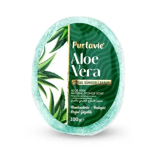 Purlavie Süngerli Aloe Vera Sabun 100 Gr