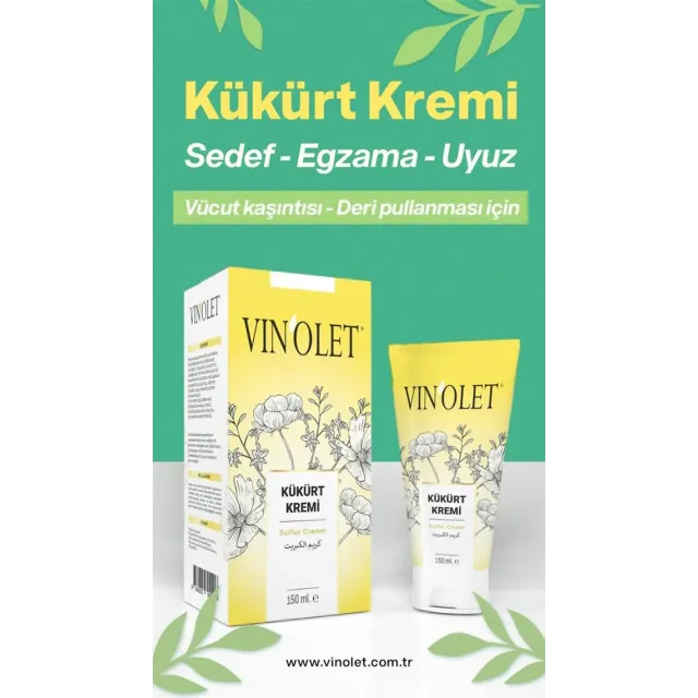 Vinolet Kükürtlü Krem Uyuz 150 Ml