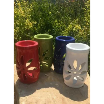 Seramik Buhurdanlık Alacalı Tombul