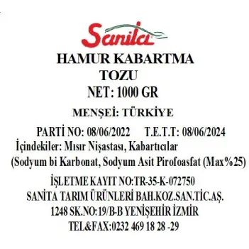 Zeyada Hamur Kabartma Tozu