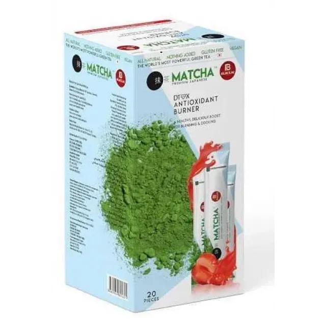 Çilekli Matcha Detox Çayı  20 Li Şase